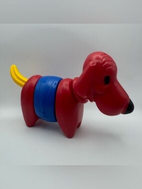 Vintage Tupperware Tupper Toys Zoo It Yourself Dog Puzzle Toy RedBlueYellow 1970